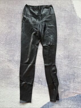 Wilfred Free Black Faux Leather Leggings